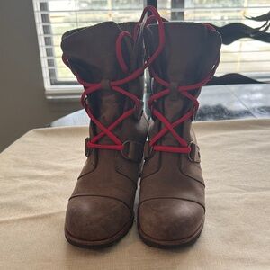 Sorel Brown Joan of Arctic Wedge